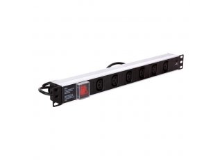 Power bar 1U for 19'' rack cabinets - 6 outlets C13