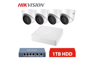 Hikvision IP 4 kamerový set 2MPx dome 1TB