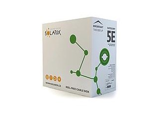 Inštalačný kábel Solarix CAT5e UTP PVC drôt 305m/box