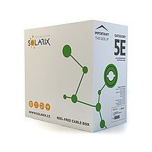 Inštalačný kábel Solarix CAT5e UTP PVC drôt 305m/box