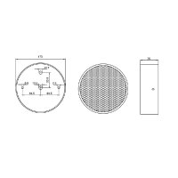 IC AUDIO DL-A 10-165/T-EN54 SKRINKOVÝ STROPNÝ REPRODUKTOR 10 W / 100 V