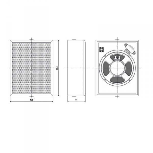 IC AUDIO WA 06-165/T-EN54 SKRINKOVÝ REPRODUKTOR 6 W/100 V