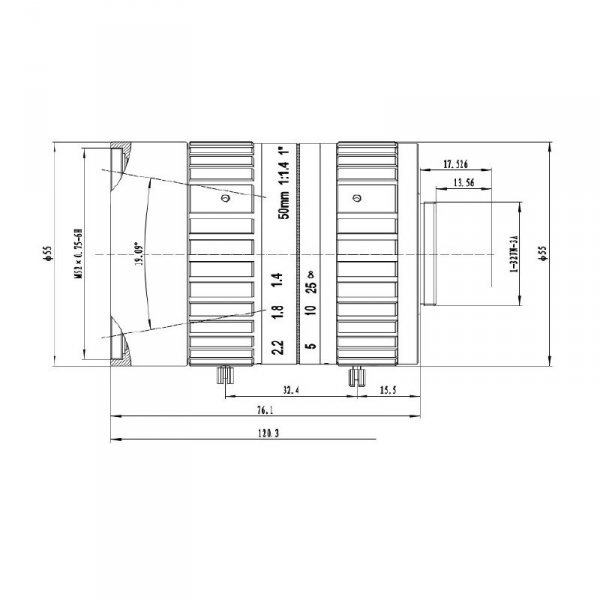 Dahua DH-PLF2182-M 8 MPX OBJEKTÍV