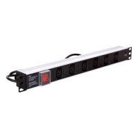Power bar 1U for 19'' rack cabinets - 6 outlets C13