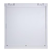 Racková skriňa 19'' 15U (600x600mm - závesná - šedá - presklené dvere)