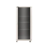Racková skriňa 19'' 37U (600x1000mm - stojaca - šedá - presklené dvere)