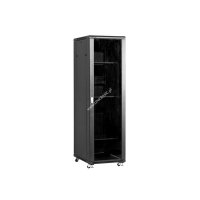 Racková skriňa 19'' 32U (600x1000mm - stojaca - čierna - presklené dvere)
