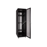 Racková skriňa 19'' 42U (800x1000mm - stojaca - čierna - perforované oceľové dvere)
