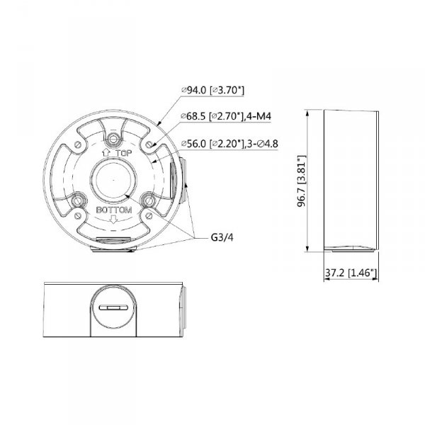 Dahua PFA13A-E prepojovací box