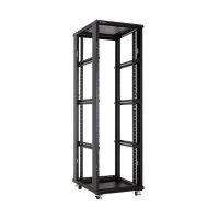 Racková skriňa 19'' 47U (800x1200mm - stojaca - čierna -presklené dvere)