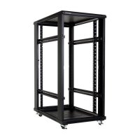 Racková skriňa 19'' 27U (600x1000mm - stojaca - čierna - presklené dvere)