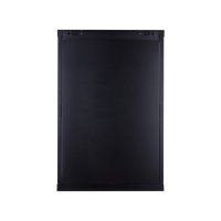 Racková skriňa 19'' 18U (600x600mm - závesná - čierna - presklené dvere)