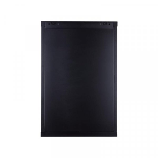 Racková skriňa 19'' 18U (600x600mm - závesná - čierna - presklené dvere)