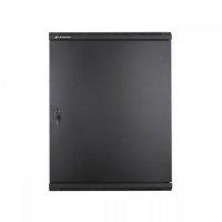 Racková skriňa 19'' 18U (600x600mm - závesná - čierna - oceľové dvere)