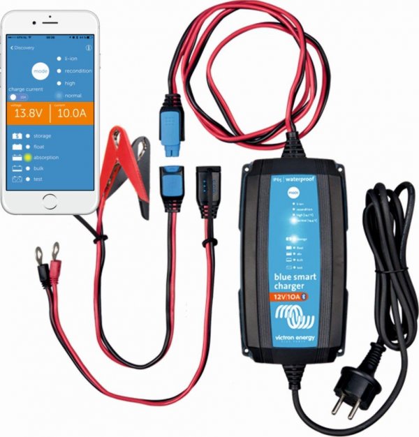 Nabíjačka batérií BlueSmart 12V/10A IP65+DC konektor