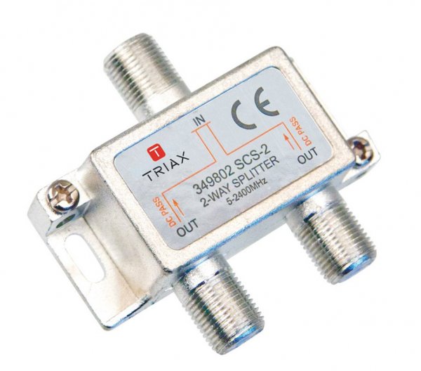 Rozbočovač Triax SCS - 2 WAY 5-2400 MHz