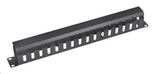Horizontálny káblový organizér 19" RACK