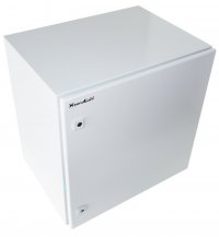 Vodotesná racková skriňa 19'' 11U (600x450mm - závesná - šedá - oceľové dvere)