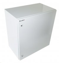 Vodotesná racková skriňa 19'' 17U (600x210mm - závesná - šedá - oceľové dvere)
