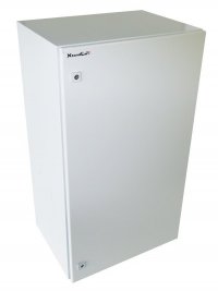 Vodotesná racková skriňa 19'' 22U (600x450mm - závesná - šedá - oceľové dvere)
