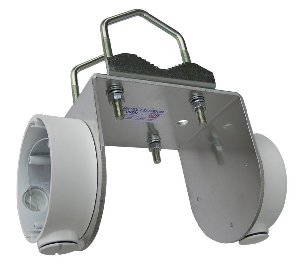 HIK120L Twin - držiak pre uchytenie kamier Hikvision na stenu / rúrku