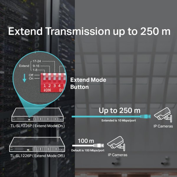 IP24 SWITCH POE 250