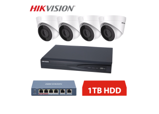 Hikvision IP 4 kamerový set 4MPx dome 1TB