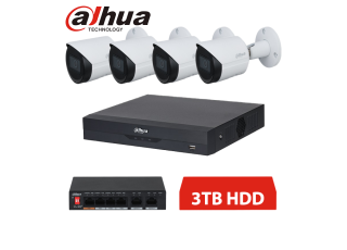 DAHUA IP 4 KAMEROVÝ SET 4MPX BULLET 3TB