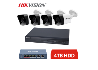 HIKVISION IP 4 KAMEROVÝ SET 4MPX BULLET 4TB