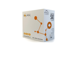 Vonkajší inštalačný kábel Solarix CAT5 FTP drôt PE 305m/box