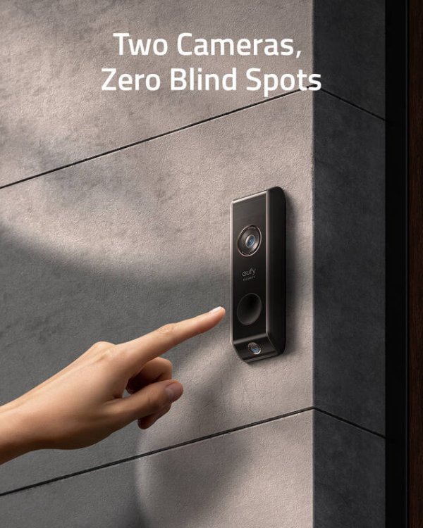 Anker Eufy Video Doorbell Dual (2K, Battery-Powered) add on Doorbell