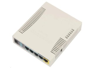 MikroTik RouterBOARD RB951Ui-2HnD, 600MHz CPU, 128MB RAM, 5x LAN, integ. 2.4GHz Wi-Fi, vrátane. Licencia L4