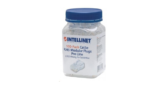 Intellinet konektor RJ45, drôt UTP Cat5e, 100ks v nádobe