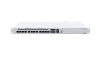 MikroTik Cloud Router Switch CRS312-4C+8XG-RM, 650MHz CPU, 64MB, 1xGLAN, 8x10G, 4x10G Combo, slot, vrátane. L5