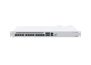 MikroTik Cloud Router Switch CRS312-4C+8XG-RM, 650MHz CPU, 64MB, 1xGLAN, 8x10G, 4x10G Combo, slot, vrátane. L5