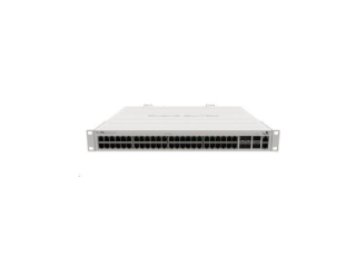 MikroTik Cloud Router Switch CRS354-48G-4S+2Q+RM, 650MHz CPU, 64MB, 1x10/100, 48xGLAN, 4xSFP+, 2xQSFP, vrátane. L5