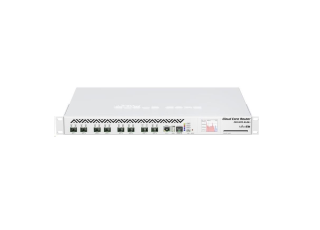 MikroTik CloudCoreRouter CCR1072-1G-8S+, 1000MHz CPU, 16GB RAM, 8x SFP+, microUSB, slot na smart kartu, 2xM.2, licencia L6