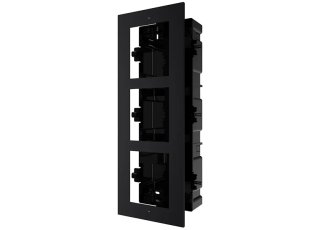 DS-KD-ACF3(O-STD)/Black/EU BV - zápustný rámček 3 moduly (čierny)