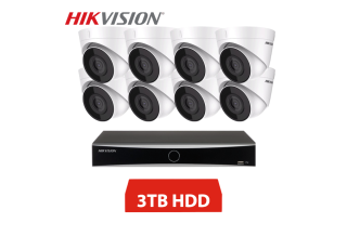HIKVISION IP 8 KAMEROVÝ SET 4MPX DOME 3TB