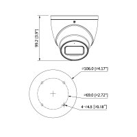 Dahua IPC-HDW2249T-S-IL-0280B 2 Mpx dome IP kamera