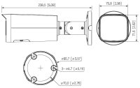 Dahua IPC-HFW2449T-AS-IL-0360B 4 Mpx bullet IP kamera