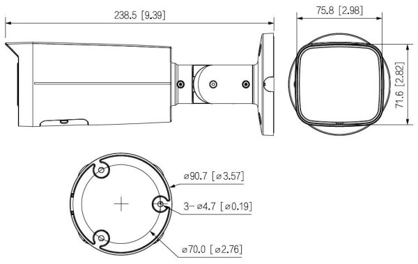 Dahua IPC-HFW2449T-AS-IL-0360B 4 Mpx bullet IP kamera