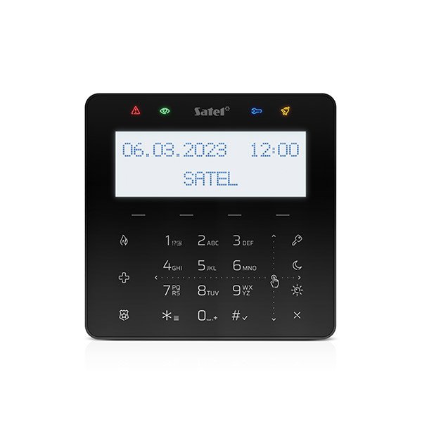 Satel INT-KSG2R-B ovládací panel s RFID čítačkou MIFARE