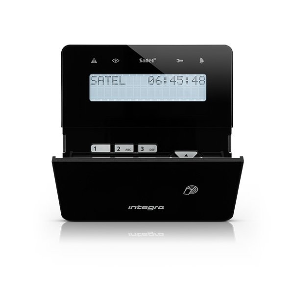 Satel INT-KLFR-B LCD klávesnica s dvierkami a RFID