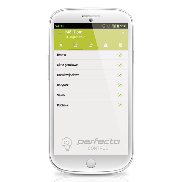 Satel PERFECTA CONTROL mobilné aplikácie pre ovládanie systému PERFECTA