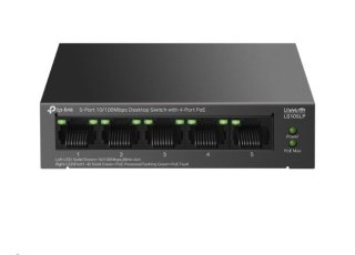 TP-Link LiteWave switch LS105LP (5x100Mb/s, 4xPoE, 41W, fanless)