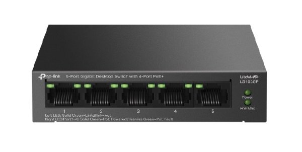 TP-Link TL-LS105GP 5portový PoE+ switch