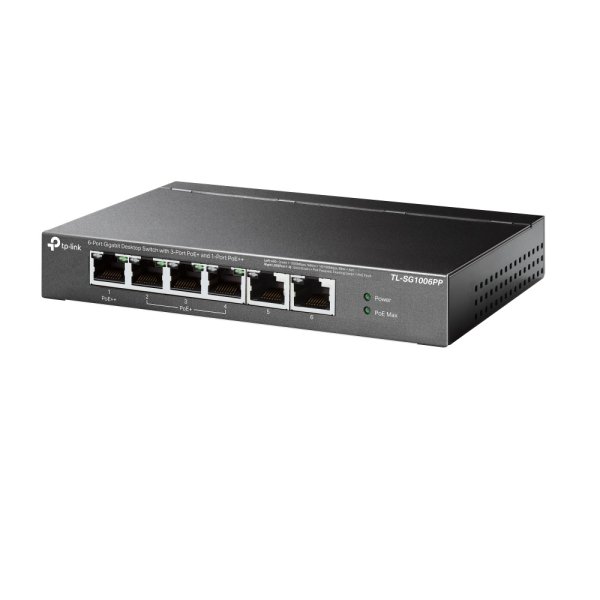 TP-Link TL-SG1006PP 6portový PoE+ switch