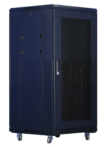 Racková skriňa 19'' 18U (800x1000mm - stojaca - čierna - perforované dvere)