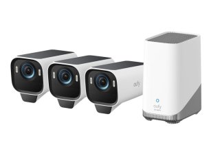 Vonkajšia kamera so solárnym nabíjaním Anker eufy S3 Pro (sada 3 ks + jednotka HomeBase 3)
